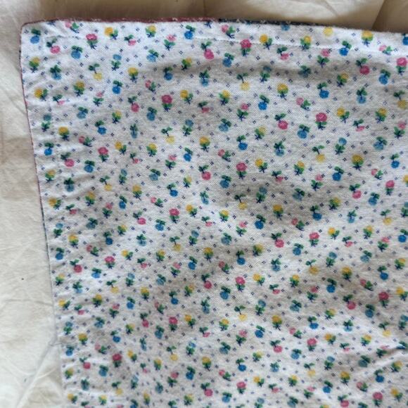 Patchwork printed baby blanket fleece floral 33"x40" - Picture 8 of 8